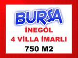 bursa inegöl de içine 4 adet villa yapılabilir 750 m2 kıymetli fırsat arazi