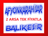 balıkesir ve afyonkarahisar da müstakil tapulu 24.043 m2 arsa çok uygun tek fiyatla